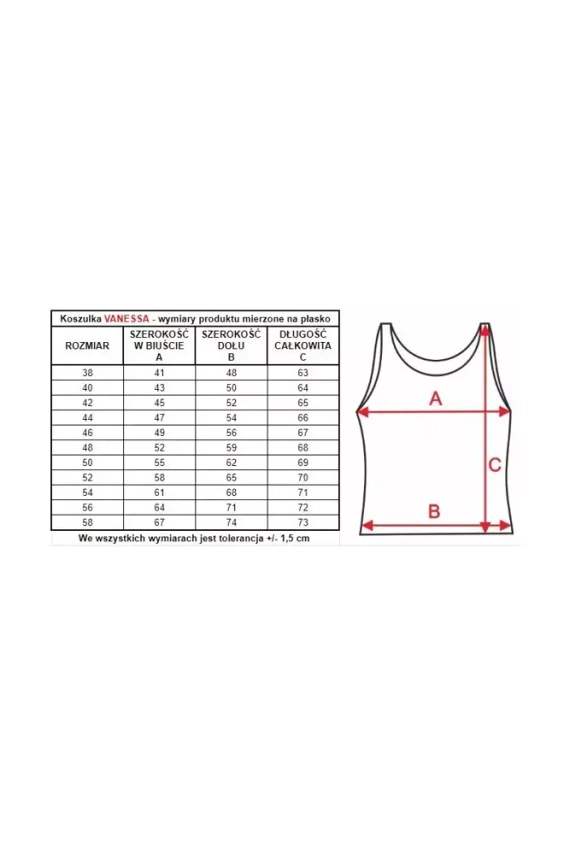 Podkoszulka 86548 Vanessa Mewa biały