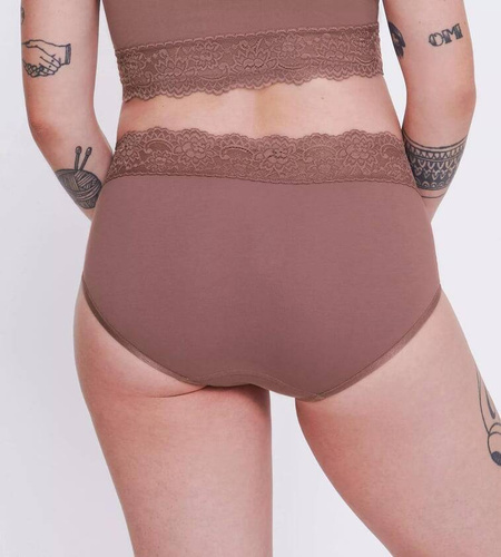 Figi Damskie Romance Midi Sloggi Go - Cacao
