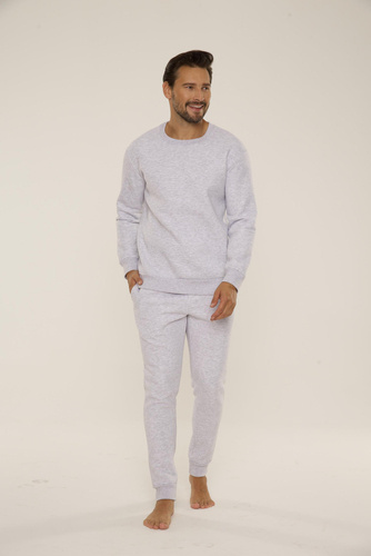 Bluza męska dresowa 813 Indigo Forex - jasny melanż