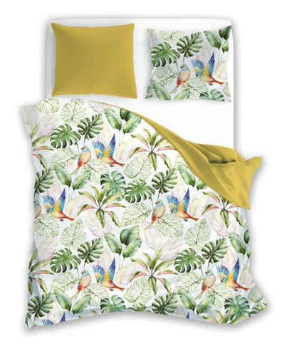 Pościel Liście Monstery  Letni Sen 002 Faro szary