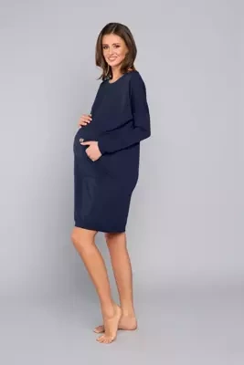 Tunika damska i ciążowa Tirana Italian Fashion- granat