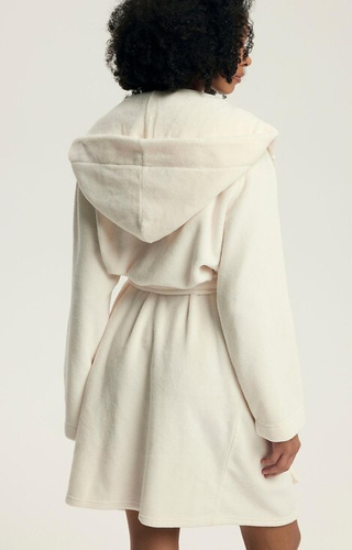 Szlafrok damski 43599 Darlan Henderson – krótki, soft, z kapturem