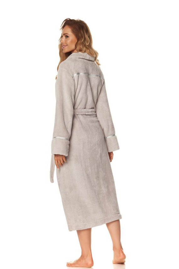 2084 Satyn Szlafrok Damski pluszowy L&L - crystal