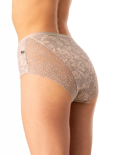 Key LPF 590 – figi damskie z bawełny, 2 sztuki w pudełku, koronkowe wykończenie z tyłu