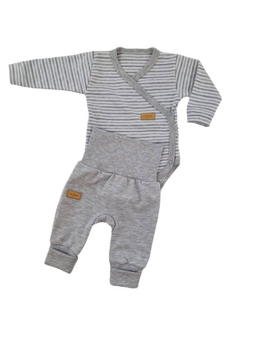 "Lines" Spodenki bawełniane Terjan - szary