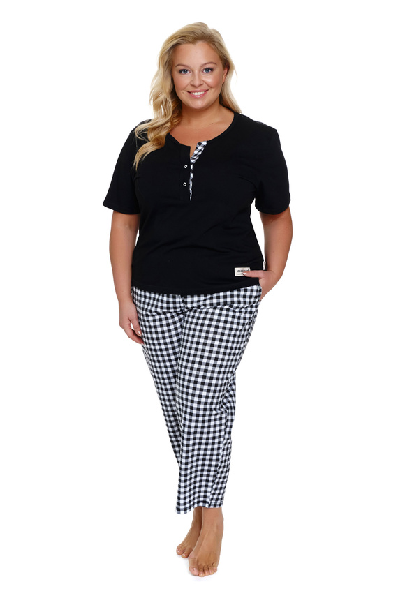 Piżama Damska Plus Size 7267 Doctor Nap - black