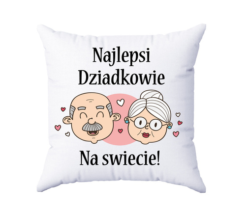 Poduszka z nadrukiem Najlepsi Dziadkowie na świecie Moocha 