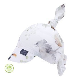 Bambusowa chustka z daszkiem Sawanna- Makaszka