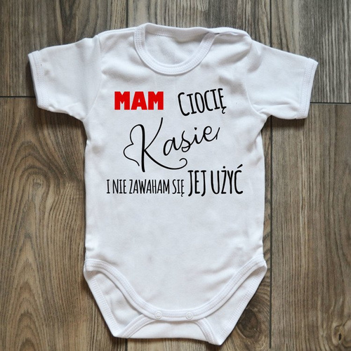Body krótki rękaw "MAM ciocie i nie zawaham się jej użyć Moocha czarne