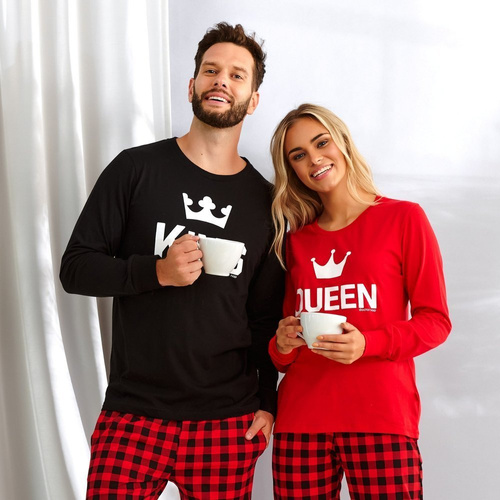 PM.9748 Piżama Damska Doctor Nap - red