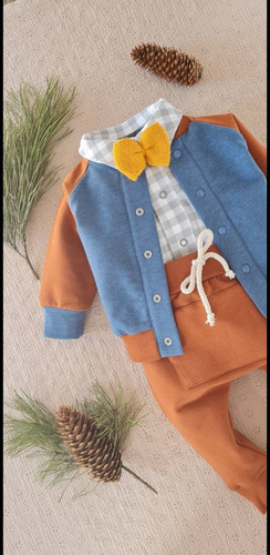 Bluza dresowa 2817 Jack Marija - brąz/turkus