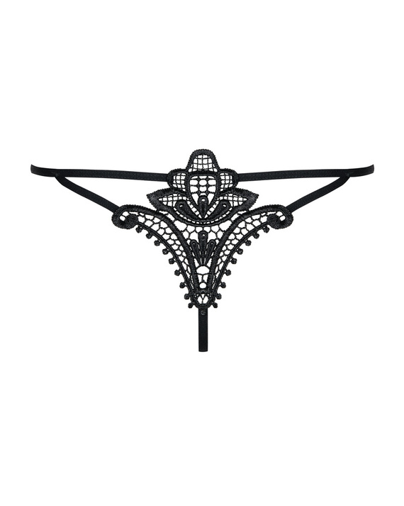 Stringi damskie Luiza Obsessive czarny