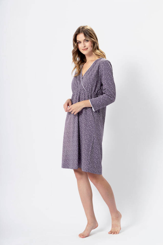 Koszula do karmienia 1387 Megi Leveza szary