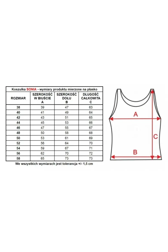Koszulka 86388 Sonia Mewa czarny