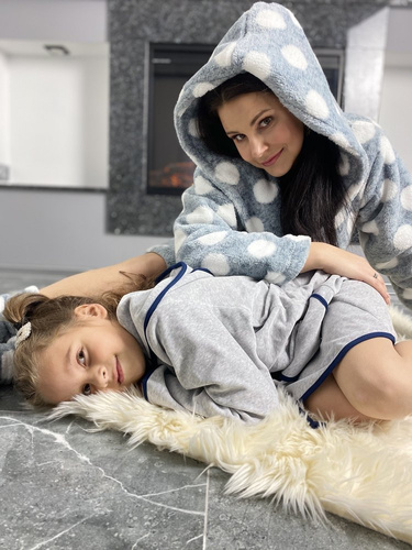 374 / 375  Desiree Szlafrok dziecięcy - szary