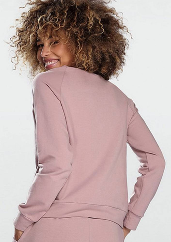 Bluza dresowa Wenezja Dkaren - pudrowy róż