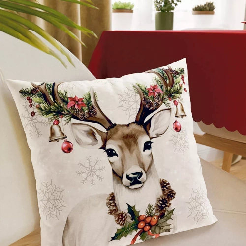 Poszewka świąteczna Vintage jelonek Markizeta 