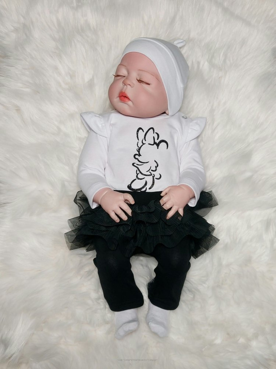 Body z długim rękawem Mini Bambarillo biały 