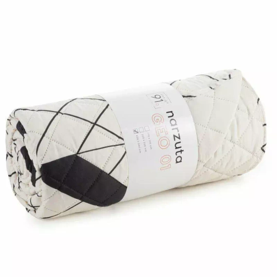 Narzuta dekoracyjna Geo 1 geometryczna Design91 biały