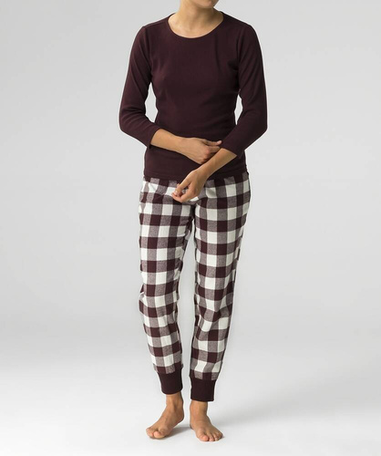 NLP-485 Piżama Damska Atlantic -wino