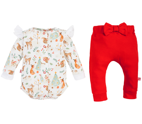 Komplet dla dziewczynki 3320D Christmas Animals Marija