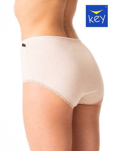 Figi damskie LPF 218   2-pak Key koralowy beżowy