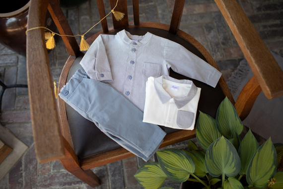 Rozpinane body z kołnierzykiem Charlie Pinokio - ecru