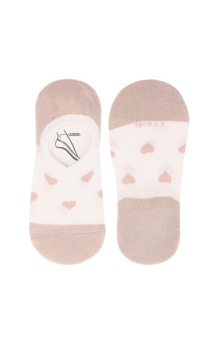 CDB200-400 Balerinki damskie Serca i Paski Moraj mix kolor