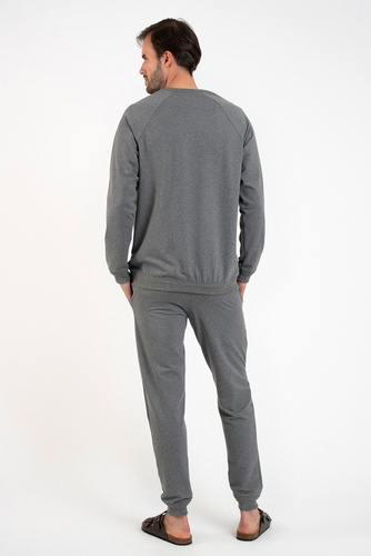 Komplet Męski Hektor Italian Fashion - średni melanż