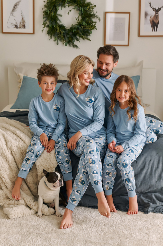 PMB.4511 "Sloth" Piżama Męska Doctor Nap - black