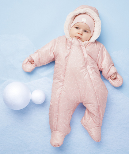 Kombinezon zimowy dla niemowląt Winter Pinokio - różowy