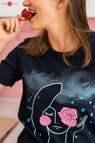 Boob bluzka do karmienia Milk&Love ciemny granat 