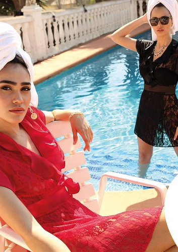 Podomka damska, stringi Mia DKaren - czerwony