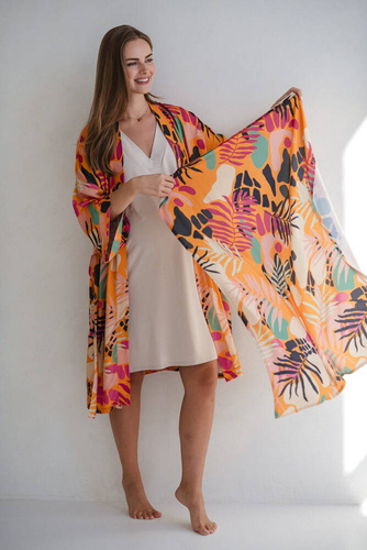 Otulacz bambusowy Tropical Orange Milk&Love