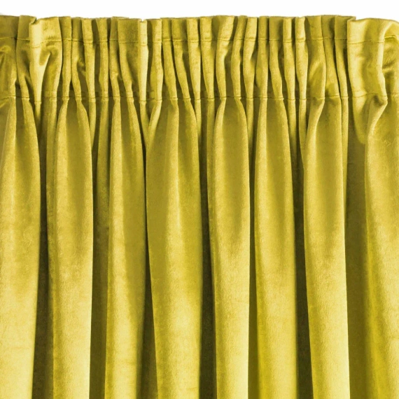 Zasłona gotowa na przelotkach Elina Design91 biały-musztardowy