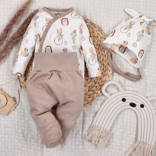 Nini Circus – body niemowlęce kopertowe z organicznej bawełny, antyalergiczne, polska produkcja