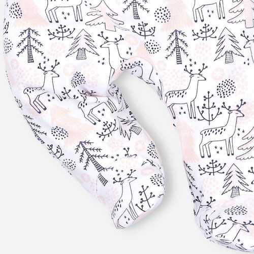 Półśpiochy z bawełny organicznej Jelonki Nini druk