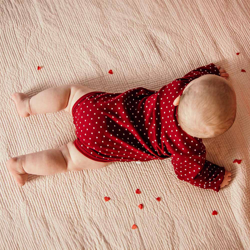 Body z długim rękawem Love Eevi-  bordo