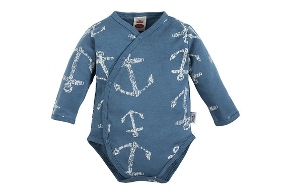 Body kopertowe z długim rękawem "BLUE SEA" Makoma paski