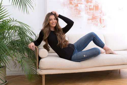 Bluzka damska długi rękaw Ibiza Italian Fashion - czarny