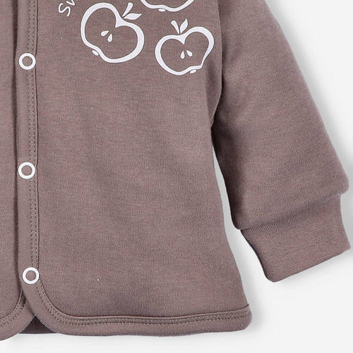 Bluza Happy Apples z bawełny organicznej Nini brązowy