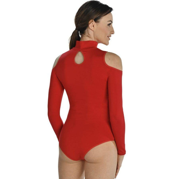 Body damskie z półgolfem 2445 Janett Teyli - red