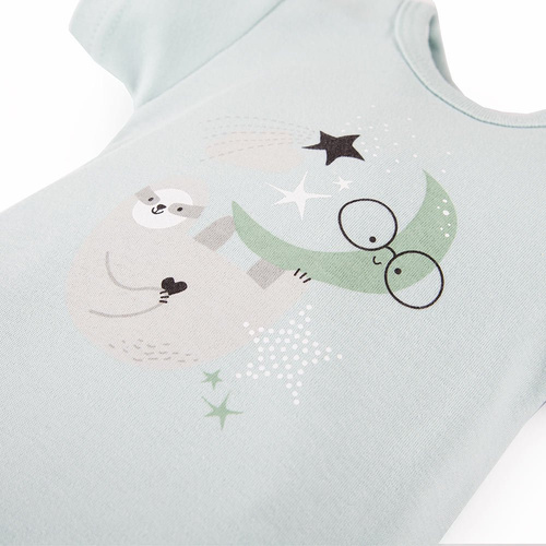 Body z krótkim rękawem Mellow Ewa Klucze - mięta