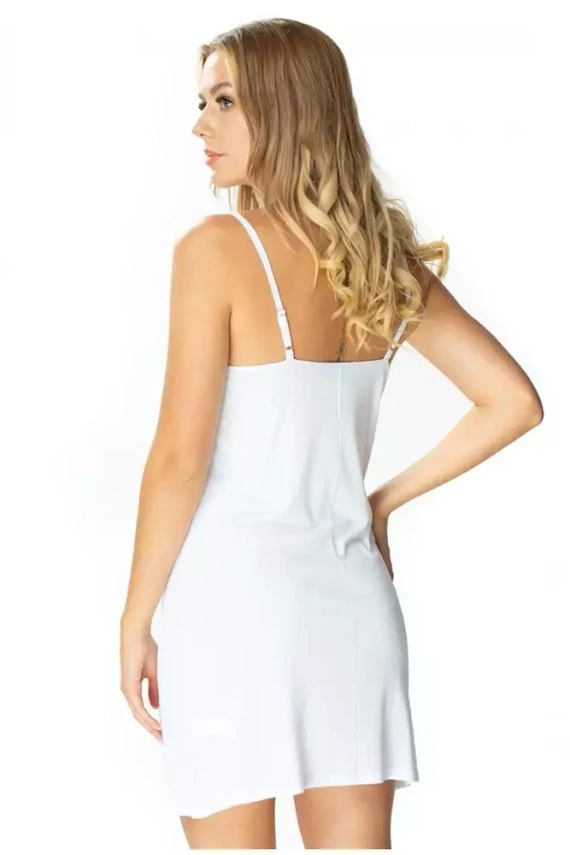 Koszula nocna damska 6275 Promenada Mewa- biała