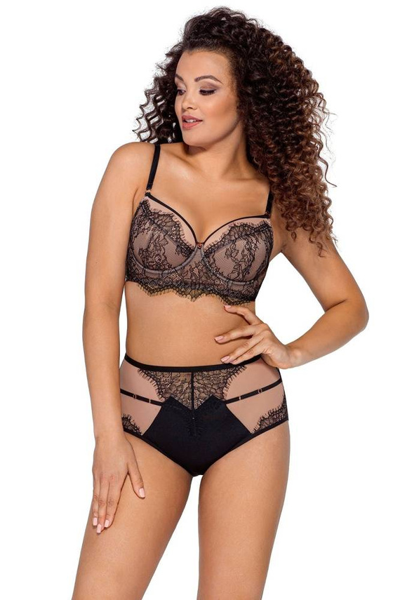 Biustonosz push-up 2007 Ava czarny