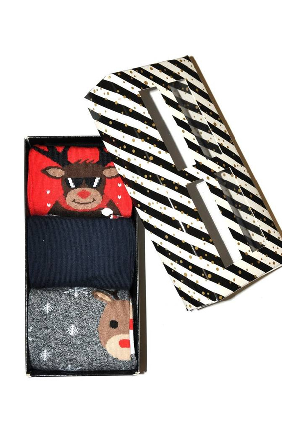 Skarpety Męskie Zestaw Świąteczny Milena mix kolor