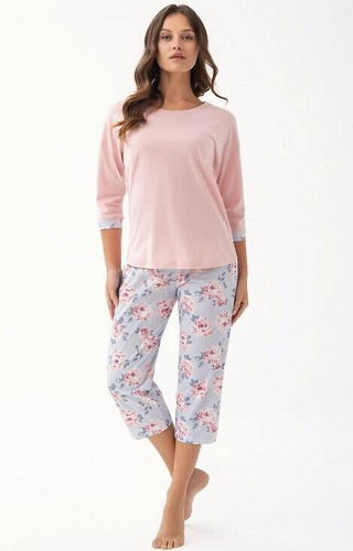 Piżama Damska 343 Luna - łosoś