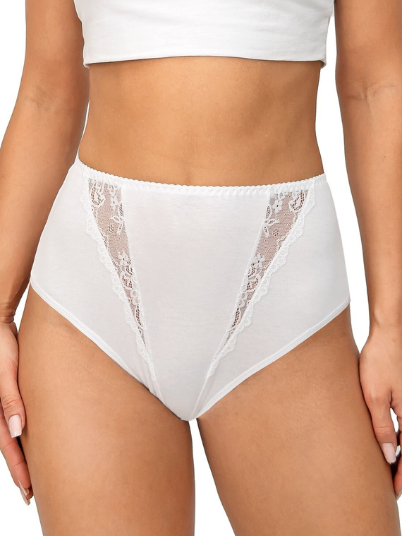 Donna 238 – klasyczne figi damskie z bawełny i koronką