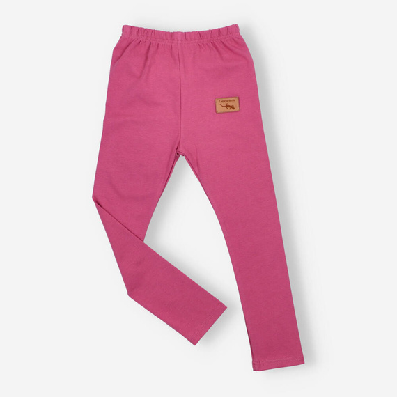 Legginsy dziewczęce Lagarto Verde - różowy