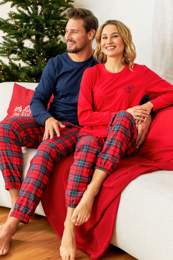 PM.7127 Piżama Damska Doctor Nap - red